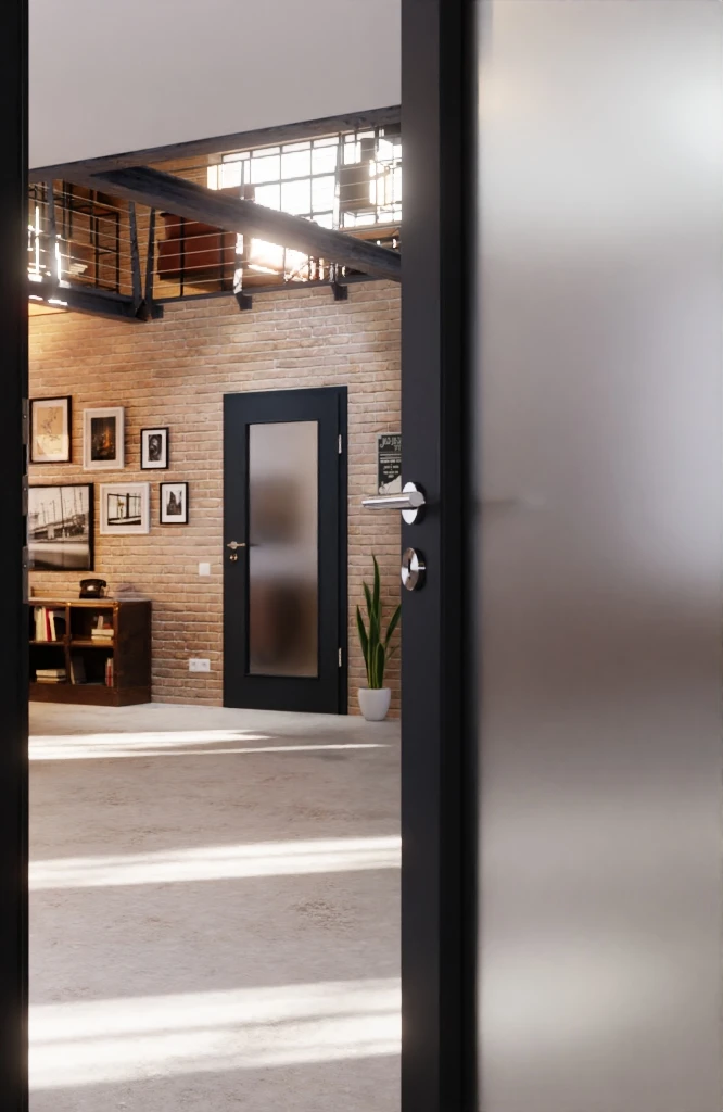 HÖRMANN Innentür Ultramatt Anthrazit Duradecor Proline Concepto Mit Lichtausschnitt LA 8 3 HÖRMANN Innentür Ultramatt Anthrazit Duradecor Proline Concepto Mit Lichtausschnitt LA 8 - Image 3