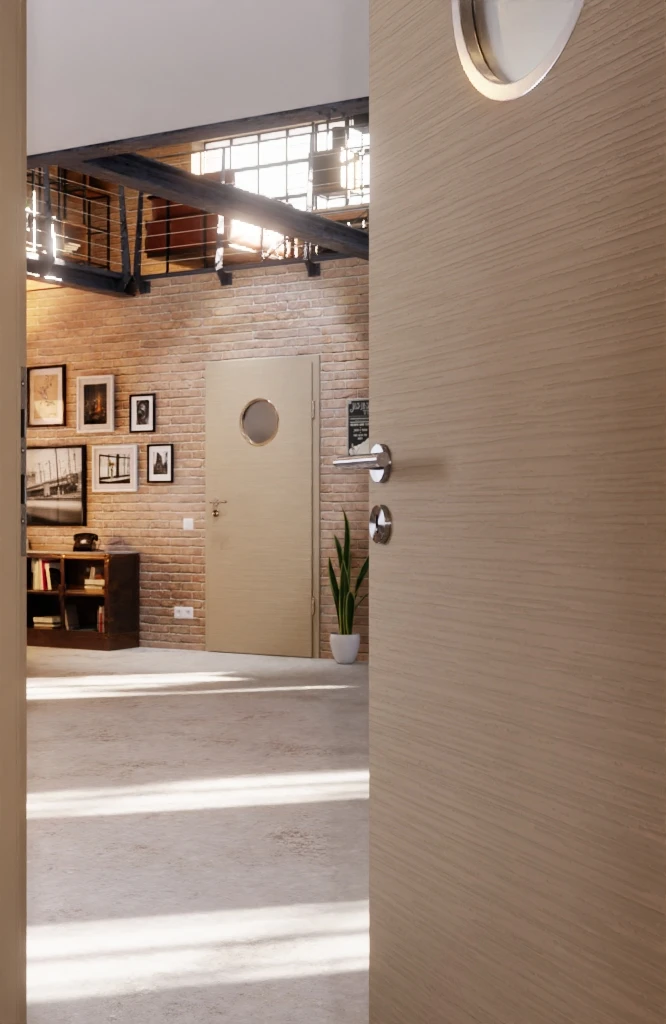 HÖRMANN Innentür Schiefer Taupe Duradecor Proline Concepto Mit Lichtausschnitt LA Bullauge 4 HÖRMANN Innentür Schiefer Taupe Duradecor Proline Concepto Mit Lichtausschnitt LA Bullauge - Image 4