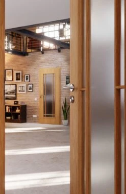 HÖRMANN Innentür Georgia 1 Weißeiche Duradecor ClassicLine Mit Lichtausschnitt LA Lugano -Türen Verkauf 2.3 innentueren georgia 01 la lugano weisseiche 189883 stilwelt closeup