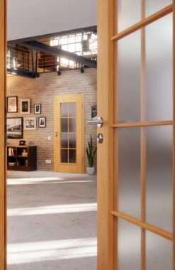 HÖRMANN Innentür Georgia 1 Französische Buche Duradecor ClassicLine Mit Lichtausschnitt LA Sprosse 2/4 -Türen Verkauf 2.3 innentueren georgia 01 la sprosse 2 4 franzoesische buche 189870 stilwelt closeup