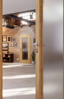 HÖRMANN Innentür Georgia 1 Wildeiche Duradecor ClassicLine Mit Lichtausschnitt LA -Türen Verkauf 2.3 innentueren georgia 01 la wildeiche 189860 stilwelt closeup