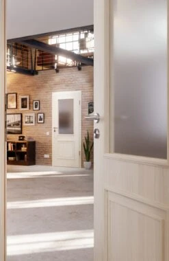 HÖRMANN Innentür Georgia 2 Gebürstete Pinie Duradecor ClassicLine Mit Lichtausschnitt LA -Türen Verkauf 2.3 innentueren georgia 02 la gebuerstete pinie 189903 stilwelt closeup