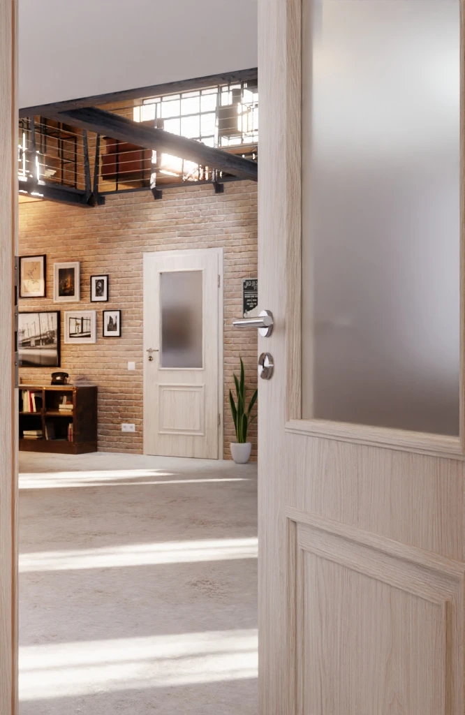 HÖRMANN Innentür Georgia 2 Gebürstete Salzeiche Duradecor ClassicLine Mit Lichtausschnitt LA 4 HÖRMANN Innentür Georgia 2 Gebürstete Salzeiche Duradecor ClassicLine Mit Lichtausschnitt LA - Image 4