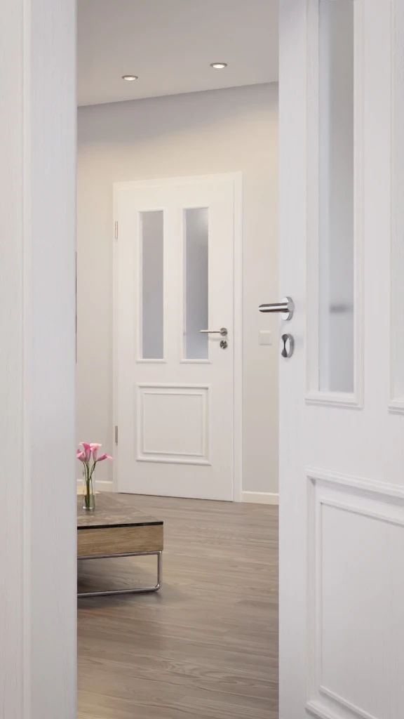 HÖRMANN Innentür Georgia 3 Esche Weiß Duradecor ClassicLine Mit Lichtausschnitt LA 4 HÖRMANN Innentür Georgia 3 Esche Weiß Duradecor ClassicLine Mit Lichtausschnitt LA - Image 4