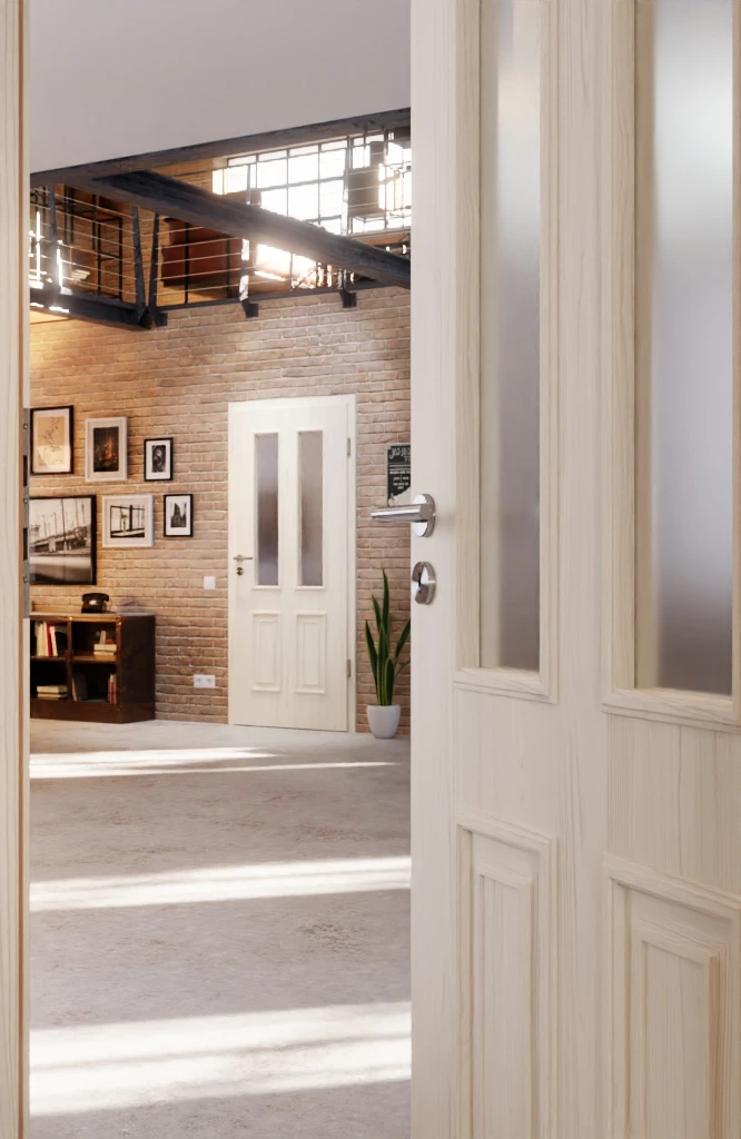 HÖRMANN Innentür Georgia 4 Gebürstete Pinie Duradecor ClassicLine Mit Lichtausschnitt LA 4 HÖRMANN Innentür Georgia 4 Gebürstete Pinie Duradecor ClassicLine Mit Lichtausschnitt LA - Image 4