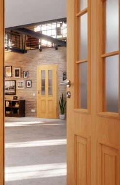 HÖRMANN Innentür Georgia 4 Französische Buche Duradecor ClassicLine Mit Lichtausschnitt LA Sprosse 1/3 -Türen Verkauf 2.3 innentueren georgia 04 la sprosse 1 3 franzoesische buche 189969 stilwelt closeup