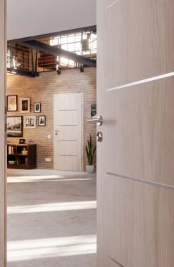 HÖRMANN Innentür Gebürstete Salzeiche Duradecor DesignLine Steel-Plain -Türen Verkauf 2.3 innentueren steel plain 14 gebuerstete salzeiche 189396 stilwelt closeup