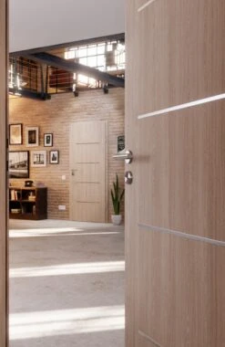 HÖRMANN Innentür Graueiche Duradecor DesignLine Steel-Plain -Türen Verkauf 2.3 innentueren steel plain 14 graueiche 189395 stilwelt closeup