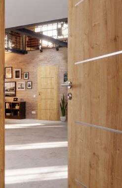 HÖRMANN Innentür Wildeiche Duradecor DesignLine Steel-Plain -Türen Verkauf 2.3 innentueren steel plain 14 wildeiche 189391 stilwelt closeup