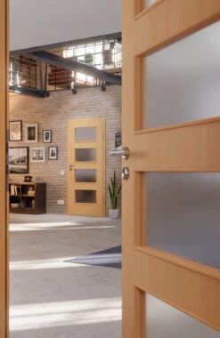 HÖRMANN Innentür Französische Buche Duradecor ProLine Mit Lichtausschnitt LA 9 -Türen Verkauf 2.3 innentueren baseline duradecor glatt la 9 franzoesische buche 160154 stilwelt closeup