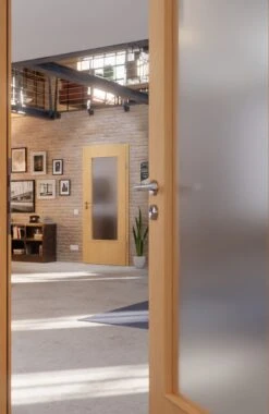 HÖRMANN Innentür Französische Buche Duradecor ProLine Mit Lichtausschnitt LA-DIN -Türen Verkauf 2.3 innentueren baseline duradecor glatt la din franzoesische buche 160152 stilwelt closeup