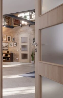 HÖRMANN Innentür Graueiche Duradecor ProLine Mit Lichtausschnitt LA 11 -Türen Verkauf 2.3 innentueren baseline duradecor struktur la 11 graueiche 160084 stilwelt closeup