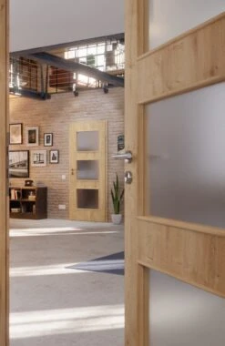 HÖRMANN Innentür Wildeiche Duradecor ProLine Mit Lichtausschnitt LA 11 -Türen Verkauf 2.3 innentueren baseline duradecor struktur la 11 wildeiche 160129 stilwelt closeup