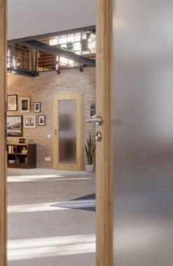 HÖRMANN Innentür Wildeiche Duradecor ProLine Mit Lichtausschnitt LA 27 -Türen Verkauf 2.3 innentueren baseline duradecor struktur la 27 wildeiche 160131 stilwelt closeup