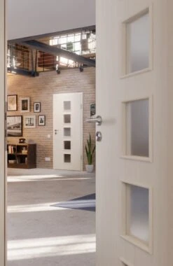 HÖRMANN Innentür Gebürstete Pinie Duradecor ProLine Mit Lichtausschnitt LA 5 -Türen Verkauf 2.3 innentueren baseline duradecor struktur la 5 gebuerstete pinie 160054 stilwelt closeup