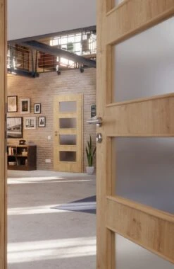 HÖRMANN Innentür Wildeiche Duradecor ProLine Mit Lichtausschnitt LA 9 -Türen Verkauf 2.3 innentueren baseline duradecor struktur la 9 wildeiche 160127 stilwelt closeup