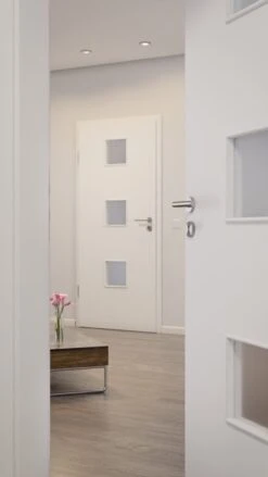 HÖRMANN Innentür Verkehrsweiß RAL 9016 Lack ProLine Mit Lichtausschnitt LA 10 -Türen Verkauf 2.3 innentueren baseline lack la 10 ral9016 160146 stilwelt closeup