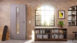 HÖRMANN Innentür Staubgrau RAL 7037 Duradecor ProLine Mit Lichtausschnitt LA 24 -Türen Verkauf 2.4 innentueren baseline duradecor glatt la 24 staubgrau 208818 stilwelt detail