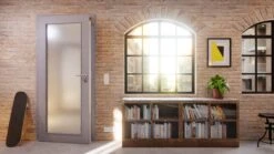 HÖRMANN Innentür Staubgrau RAL 7037 Duradecor ProLine Mit Lichtausschnitt LA 27 -Türen Verkauf 2.4 innentueren baseline duradecor glatt la 27 staubgrau 208821 stilwelt detail