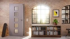 HÖRMANN Innentür Staubgrau RAL 7037 Duradecor ProLine Mit Lichtausschnitt LA 5 -Türen Verkauf 2.4 innentueren baseline duradecor glatt la 5 staubgrau 208824 stilwelt detail