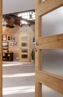 HÖRMANN Innentür Wildeiche Quer Duradecor ProLine Mit Lichtausschnitt LA 9 -Türen Verkauf 2.4 innentueren baseline duradecor struktur la 9 cross wildeiche 169364 stilwelt closeup