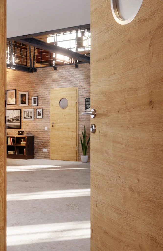 HÖRMANN Innentür Wildeiche Quer Duradecor ProLine Mit Lichtausschnitt LA Bullauge 5 HÖRMANN Innentür Wildeiche Quer Duradecor ProLine Mit Lichtausschnitt LA Bullauge - Image 5