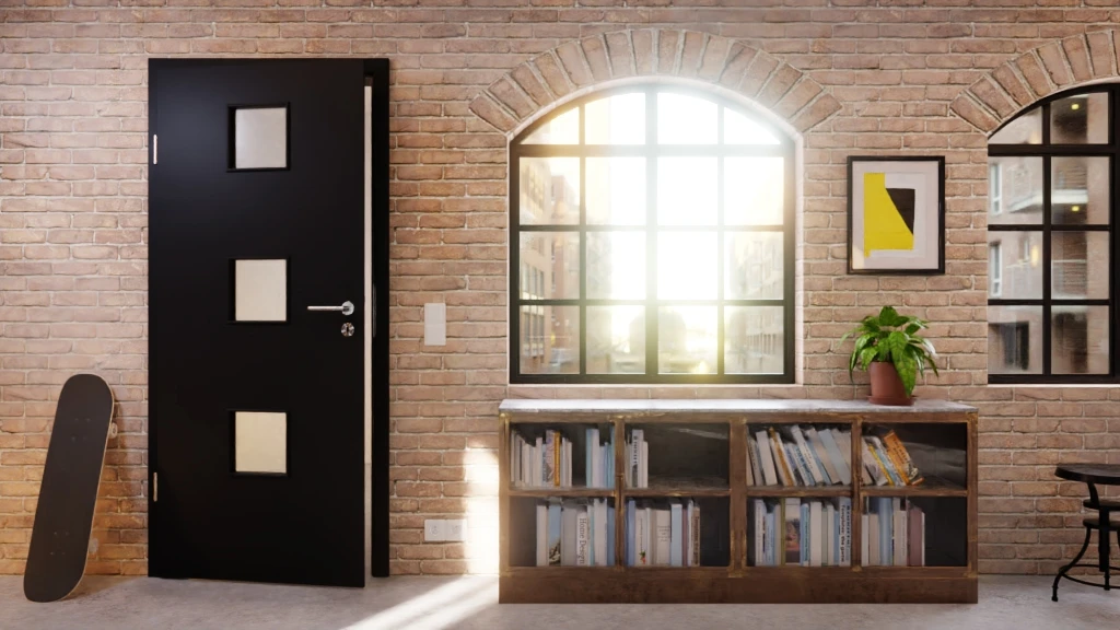 HÖRMANN Innentür Anthrazit RAL 7016 Mattlack ProLine Mit Lichtausschnitt LA 10 5 HÖRMANN Innentür Anthrazit RAL 7016 Mattlack ProLine Mit Lichtausschnitt LA 10 - Image 5