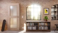 HÖRMANN Innentür Graueiche Quer Duradecor ProLine Mit Lichtausschnitt LA 12 -Türen Verkauf 2.4 innentueren baseline la 12 cross graueiche 214548 stilwelt detail