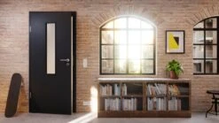 HÖRMANN Innentür Anthrazit RAL 7016 Lack ProLine Mit Lichtausschnitt LA-4 Mittig -Türen Verkauf 2.4 innentueren baseline la 4 m ral7016 225419 stilwelt detail