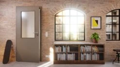 HÖRMANN Innentür Staubgrau RAL 7037 Duradecor ProLine Mit Lichtausschnitt LA 7 -Türen Verkauf 2.4 innentueren baseline la 7 ral7037 214867 stilwelt detail