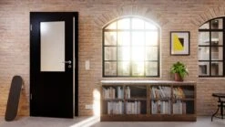 HÖRMANN Innentür Schwarz RAL 9005 Lack ProLine Mit Lichtausschnitt LA-7 -Türen Verkauf 2.4 innentueren baseline la 7 ral9005 221175 stilwelt detail