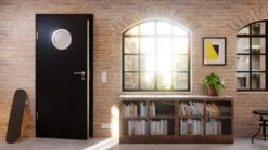 HÖRMANN Innentür Anthrazit RAL 7016 Mattlack ProLine Mit Lichtausschnitt LA Bullauge -Türen Verkauf 2.4 innentueren baseline la bullauge ral7016 matt 224961 stilwelt detail