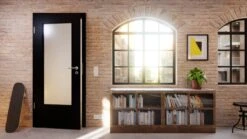 HÖRMANN Innentür Schwarz RAL 9005 Lack ProLine Mit Lichtausschnitt LA-DIN -Türen Verkauf 2.4 innentueren baseline la din ral9005 221172 stilwelt detail