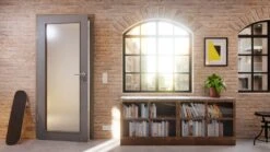 HÖRMANN Innentür Ultramatt Staubgrau Duradecor Proline Concepto Mit Lichtausschnitt LA 27 -Türen Verkauf 2.4 innentueren concepto la 27 ultramatt staubgrau 226312 stilwelt detail