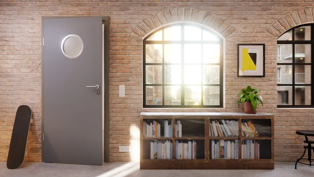 HÖRMANN Innentür Ultramatt Staubgrau Duradecor Proline Concepto Mit Lichtausschnitt LA Bullauge 5 HÖRMANN Innentür Ultramatt Staubgrau Duradecor Proline Concepto Mit Lichtausschnitt LA Bullauge - Image 5