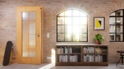 HÖRMANN Innentür Georgia 1 Französische Buche Duradecor ClassicLine Mit Lichtausschnitt LA Sprosse 2/4 -Türen Verkauf 2.4 innentueren georgia 01 la sprosse 2 4 franzoesische buche 189870 stilwelt detail