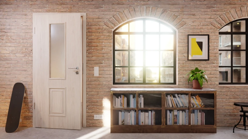 HÖRMANN Innentür Georgia 5 Gebürstete Salzeiche Duradecor ClassicLine Mit Lichtausschnitt LA 5 HÖRMANN Innentür Georgia 5 Gebürstete Salzeiche Duradecor ClassicLine Mit Lichtausschnitt LA - Image 5