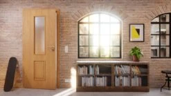 HÖRMANN Innentür Georgia 5 Weißeiche Duradecor ClassicLine Mit Lichtausschnitt LA -Türen Verkauf 2.4 innentueren georgia 05 la weisseiche 189991 stilwelt detail