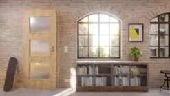 HÖRMANN Innentür Wildeiche Duradecor ProLine Mit Lichtausschnitt LA 11 -Türen Verkauf 2.4 innentueren baseline duradecor struktur la 11 wildeiche 160129 stilwelt detail