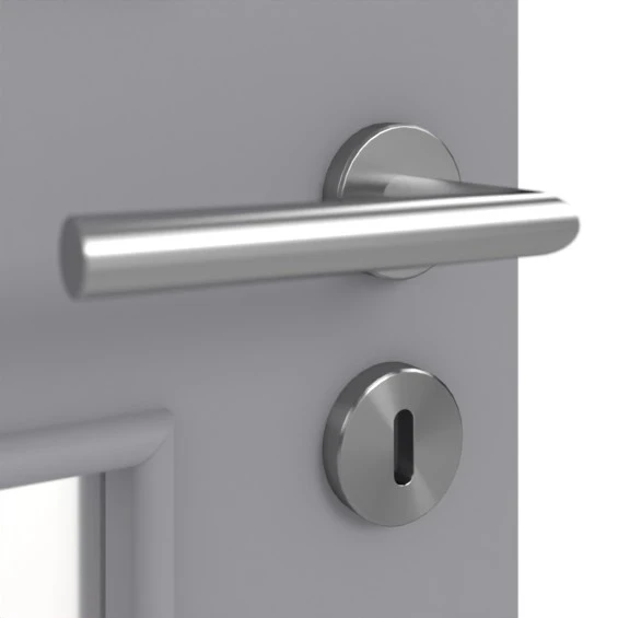 HÖRMANN Doppelflügeltür Staubgrau RAL 7037 Duradecor ProLine Mit Lichtausschnitt LA 9 Mit Zarge 4 HÖRMANN Doppelflügeltür Staubgrau RAL 7037 Duradecor ProLine Mit Lichtausschnitt LA 9 Mit Zarge - Image 4