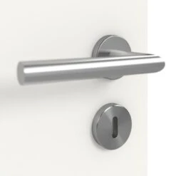 HÖRMANN Doppelflügeltür Verkehrsweiß RAL 9016 Duradecor ProLine Mit Lichtausschnitt LA 4 Mittig Mit Zarge -Türen Verkauf 3.1 fluegeltueren baseline la 4 m ral9016 214768 detail oberflaeche 1