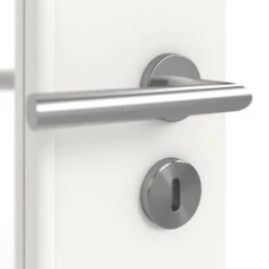 HÖRMANN Doppelflügeltür Verkehrsweiß RAL 9016 Lack ProLine Mit Lichtausschnitt LA 24 Schlossseitig Mit Zarge -Türen Verkauf 3.1 fluegeltueren baseline lack la 24 s ral9016 211804 detail oberflaeche