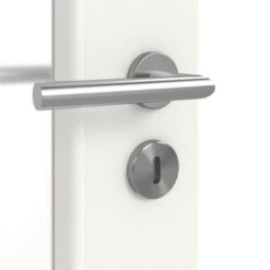 HÖRMANN Doppelflügeltür Carolina 1 Weißlack ClassicLine Mit Lichtausschnitt LA Sprosse 2/3 Mit Zarge -Türen Verkauf 3.1 fluegeltueren carolina 01 la sprosse 2 3 ral9016 192449 detail oberflaeche