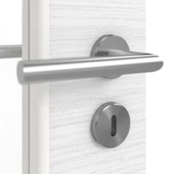 HÖRMANN Doppelflügeltür Schiefer Weiß Proline Concepto Mit Lichtausschnitt LA 11 Mit Zarge -Türen Verkauf 3.1 fluegeltueren concepto la 11 cross schiefer weiss 190198 detail oberflaeche 1