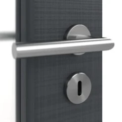 HÖRMANN Doppelflügeltür Leinen Anthrazit Proline Concepto Mit Lichtausschnitt LA 11 Mit Zarge -Türen Verkauf 3.1 fluegeltueren concepto la 11 leinen anthrazit 190276 detail oberflaeche 1