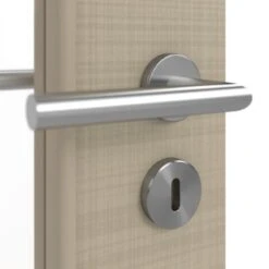 HÖRMANN Doppelflügeltür Leinen Taupe Proline Concepto Mit Lichtausschnitt LA 11 Mit Zarge -Türen Verkauf 3.1 fluegeltueren concepto la 11 leinen taupe 190289 detail oberflaeche 2