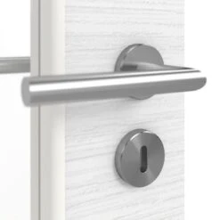 HÖRMANN Doppelflügeltür Schiefer Weiß Proline Concepto Mit Lichtausschnitt LA 7 Mit Zarge -Türen Verkauf 3.1 fluegeltueren concepto la 7 cross schiefer weiss 190194 detail oberflaeche 1