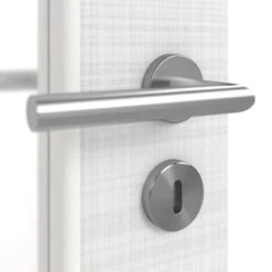 HÖRMANN Doppelflügeltür Leinen Weiß Proline Concepto Mit Lichtausschnitt LA 8 Mit Zarge -Türen Verkauf 3.1 fluegeltueren concepto la 8 leinen weiss 190247 detail oberflaeche 1