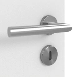 HÖRMANN Doppelflügeltür Pure 1 Bütte Weiß Duradecor DesignLine Mit Lichtausschnitt Bandseite Mit Zarge -Türen Verkauf 3.1 fluegeltueren pure 1 b buette weiss 192172 detail oberflaeche