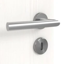 HÖRMANN Doppelflügeltür Pure 1 Gebürstetes Weiß Duradecor DesignLine Mit Lichtausschnitt Bandseite Mit Zarge -Türen Verkauf 3.1 fluegeltueren pure 1 b gebuerstetes weiss 192171 detail oberflaeche